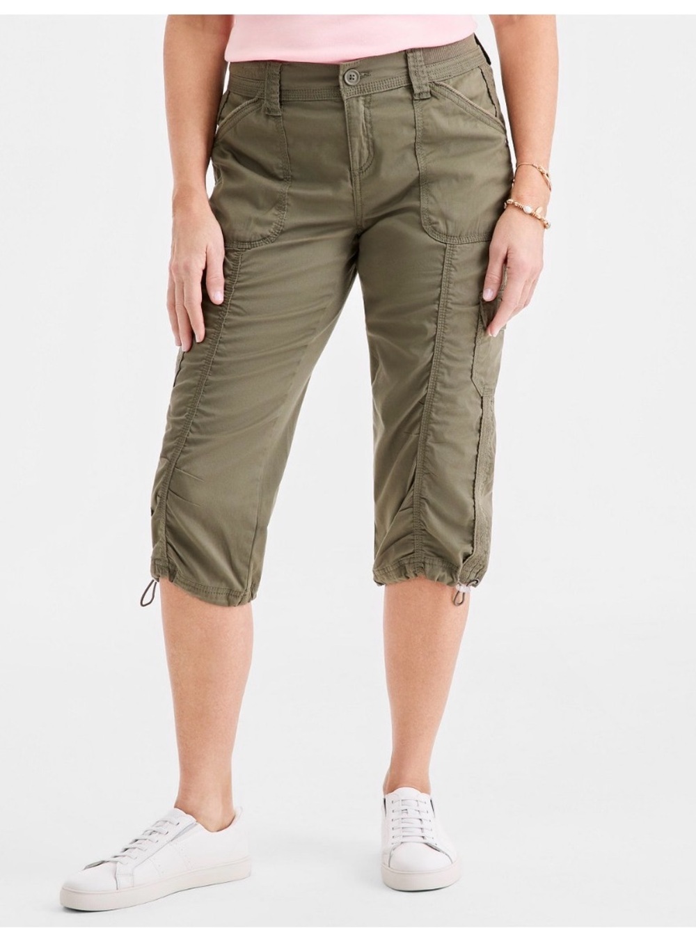 Style & Co. Women's Brown Capris Cargo Pants - Picture 6 of 7
